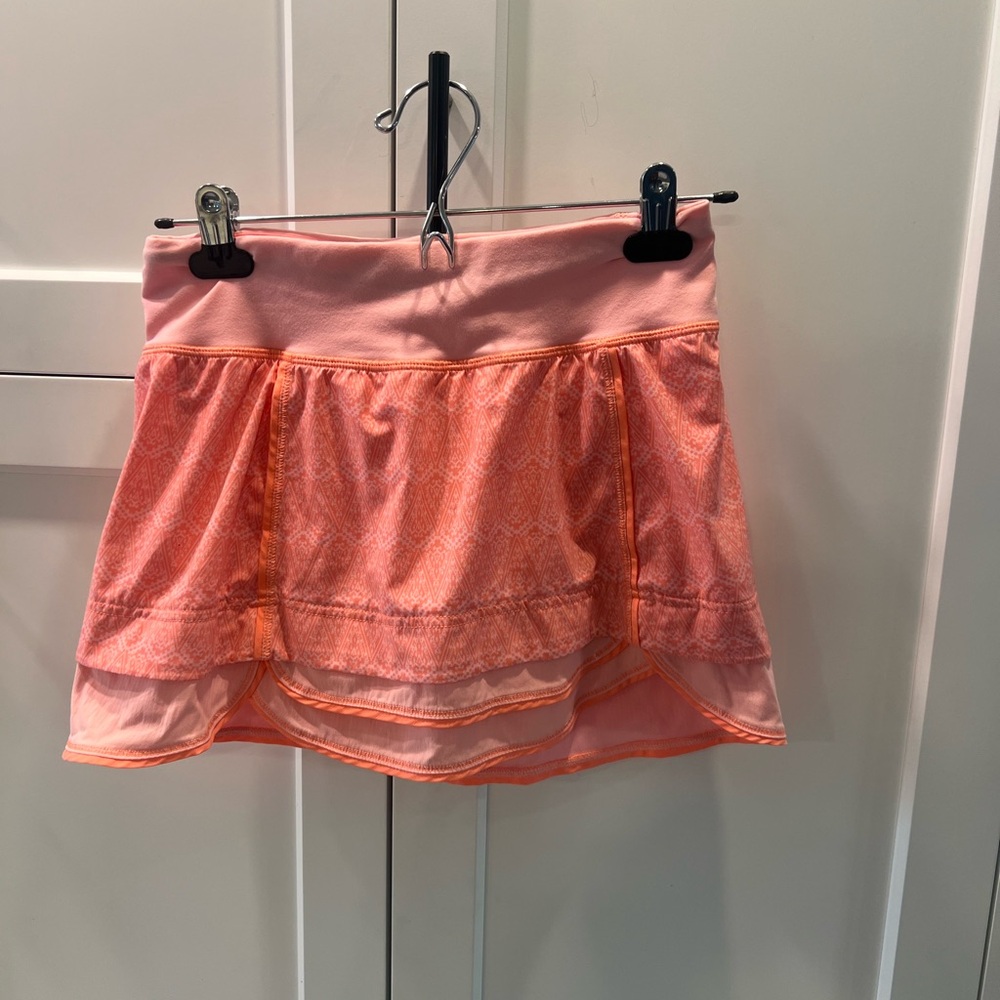 Ivivva Pink and Orange Mini Skirt